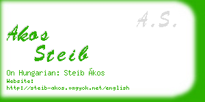 akos steib business card